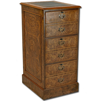 3 Drawer Reproduction Regency Filing Cabinet