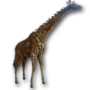 Teak Root Giraffe Sculpture - Large