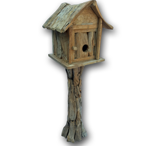 Teak Root Bird House