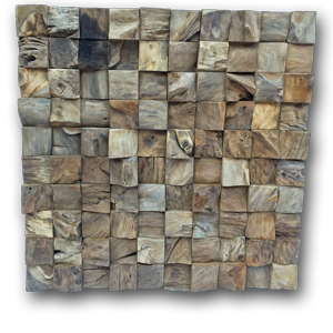 Teak Root Wall Art Square