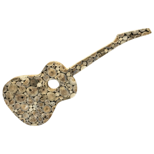 Teak Root Guitar Wall Art