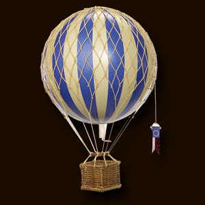 Hot Air Balloon - Medium Blue