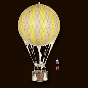 Hot Air Balloon - Large Yellow