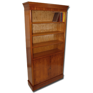 6x3 Open Bookcase with Cupboard Base