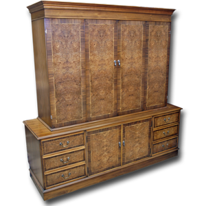 Bespoke Burr Walnut Media Unit