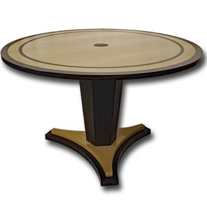 Ebony & Maple Circular Table