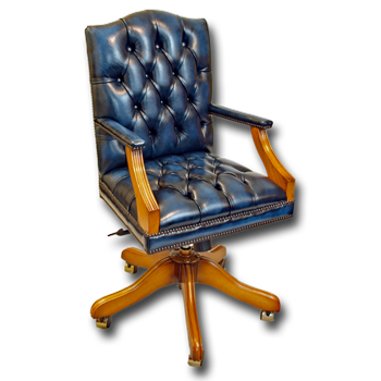 Antique Reproduction Mini Gainsborough Swivel Chair