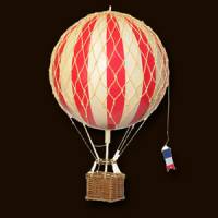 Hot Air Balloon - Medium Red
