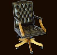 Antique Reproduction Full Size Gainsborough Swivel Chair