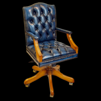Antique Reproduction Mini Gainsborough Swivel Chair