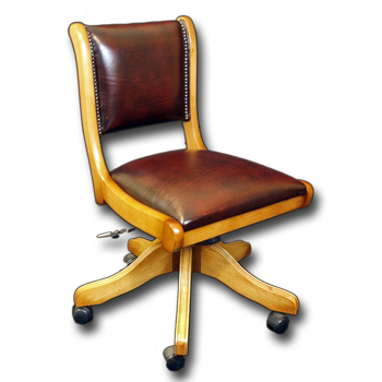 Antique Reproduction Regency Swivel Desk Chair