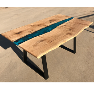 Pippy Oak & Reef Blue River Dining Table (SOLD)