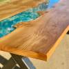 Burr Elm & Ocean Art Large River Dining Table Thumbnail