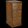 3 Drawer Reproduction Regency Filing Cabinet Thumbnail
