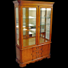 Marquetry Drawer Base Antique Reproduction Display Cabinet Thumbnail