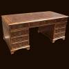 6' x 3' Antique Reproduction Regency Pedestal Desk Thumbnail