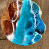 Teak & Resin Ocean Art Side Table 2 Thumbnail