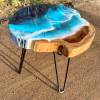 Teak & Resin Ocean Art Side Table 3 Thumbnail