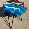 Teak & Resin Ocean Art Side Table 3 Thumbnail