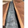 Angled Walnut & Terminator Silver River Dining Table Thumbnail