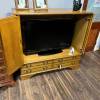 Oak Enclosed TV Cabinet Thumbnail