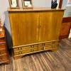 Oak Enclosed TV Cabinet Thumbnail
