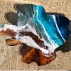 Teak & Resin Ocean Art CoffeeTable 5 Thumbnail