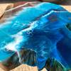 Teak & Resin Ocean Art Side Table 3 Thumbnail
