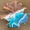 Teak & Resin Ocean Art CoffeeTable  Thumbnail