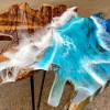 Teak & Resin Ocean Art CoffeeTable  Thumbnail