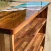Walnut Bookcase & Ocean Art Resin Thumbnail