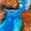 Burr Elm & Ocean Art River Coffee Table Thumbnail
