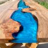 Elm Burr & Reef Blue River Dining Table Thumbnail