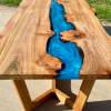 Elm Burr & Reef Blue River Dining Table Thumbnail