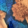 Burr Elm & Resin River Dining Table Thumbnail