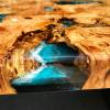 Burr Oak & Resin River Dining Table Thumbnail