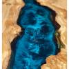 Burred Oak & Galactic Blue Resin Coffee Table Thumbnail
