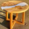 Elm Circular Lamp River Table Ghost Blue Thumbnail
