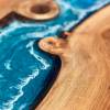 Character Elm & Ocean Art Circular River Dining Table Thumbnail