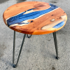 Yew Circular Resin River Side Table 1 Thumbnail