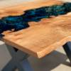 Elm & Galactic Blue Compact River Dining Table Thumbnail