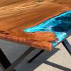 Burr Elm River Dining Table Deep Sea Thumbnail