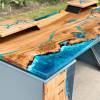 Burr Elm Ocean River Desk Set Thumbnail