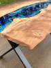 Live Edge Elm Deep Sea River Dining Table Thumbnail