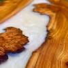 Burr Elm & Ghost Blue Resin Desk Thumbnail