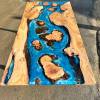 Burr Elm Islands Ocean Art Dining Table Thumbnail