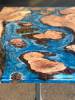 Burr Elm Islands Ocean Art Dining Table Thumbnail
