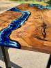 Elm Islands Dining Table Deep Sea Resin  Thumbnail