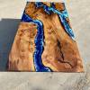 Elm Islands Dining Table Deep Sea Resin  Thumbnail