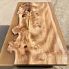 Burr Elm & Transluscent Mocha Resin Dining Table 1 Thumbnail